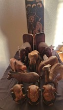 Collection Of Vintage Carved