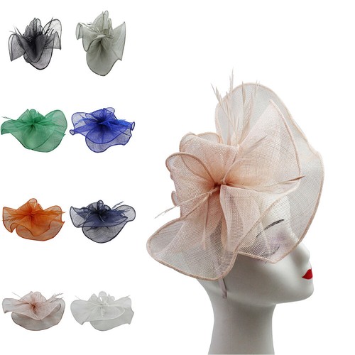 Large fascinator wedding hat - large,