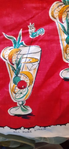Vintage irish linen tea - x,