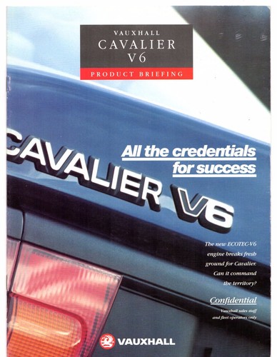 Vauxhall cavalier product - cavalier, v6