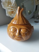 Vintage Pickled Onions Face Pot Unbranded