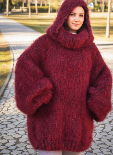 Mohair sweater fuzzy extra - fuzzy,