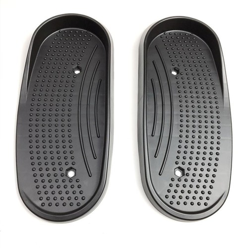 Black plastic exercise pedals - black,
