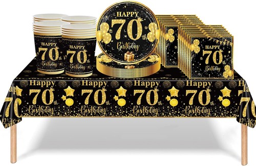 70th birthday tableware - birthday,