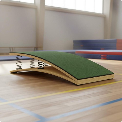 Curved spring board reinforced - board,
