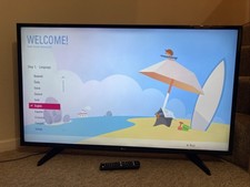 LG 43LJ515V Full HD 43” LED TV With Remote And Power Supply Excellent Condition