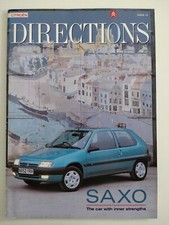 CITROEN DIRECTIONS Saxo Xantia 2.0 SX ZX Aura Diesel Estate Issue No.13 1990s