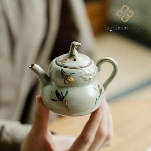 Ceramics flower teapot 110ml - teapot,