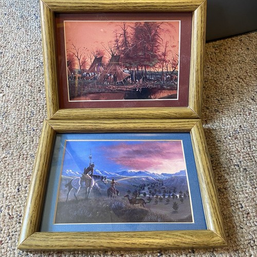 Indian settlement art print - settlement,