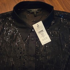 Lipsy black sequin burnout