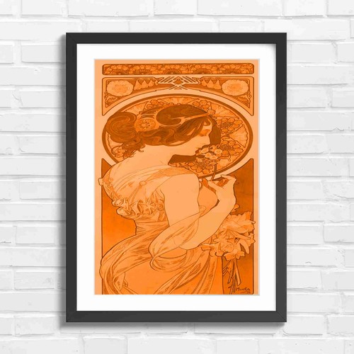 Art nouveau woman floral - art,
