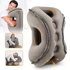 Inflatable Travel Pillow Neck Air Pillows Support Head Rest Neck Chin Cushions