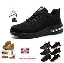 Mens Steel Toe Cap Work Boots Safety Shoes Womens Air Trainers Lightweight ESD