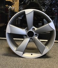 4 x 18" MATT ALLOY WHEELS TTRS STYLE A3 BLACK EDITION S-LINE FIT AUDI A3 A4 A6