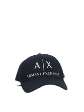 Armani Exchange Men's Hat Blue Graphic 100% Cotton Baseball Cap New with tags