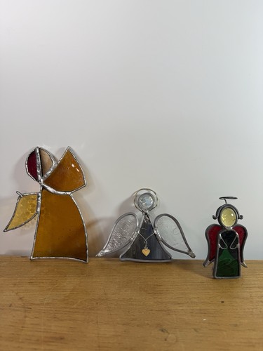 Lot sun catchers - 3, stained