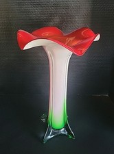 Large Lilly Flower Vase  Glass