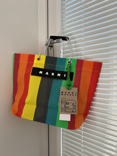 Marni market stripe tote bag - stripe,