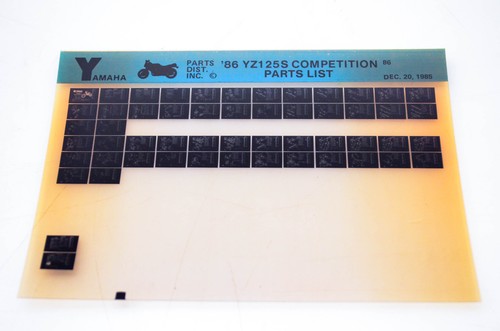Oem yamaha yz125s - yamaha,