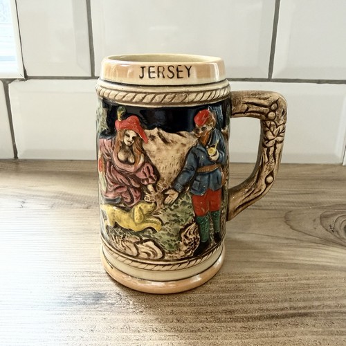 Vintage jersey ceramic - jersey, tankard