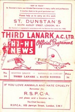 THIRD LANARK v Raith Rovers