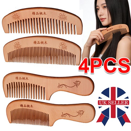Pcs natural wooden hair - natural,