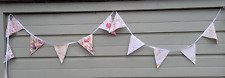 Floral fabric bunting 50m  wedding party venue decor joblot vintage tea party