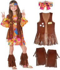 Girls 1970s Hippie Costume