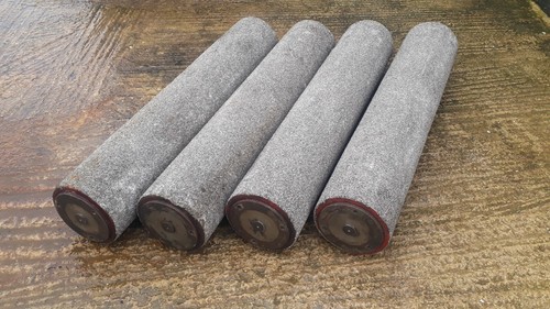 Regritted brake tester rollers