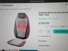 Homedics Shiatsu Pro Plus Back