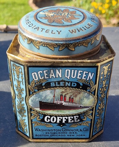 Vintage octagonal ocean - octagonal, queen