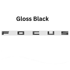 Gloss Black Rear Tailgate Badge Letters for Ford FOCUS ST LINE Zetec Mk4 18-