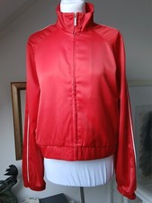 Zara Ladies Red Bomber Jacket with zip closure, fully lined, Medium, Silk Feel