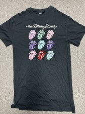 BN Girl’s Rolling Stones Black Tshirt Dress Age 12 Years