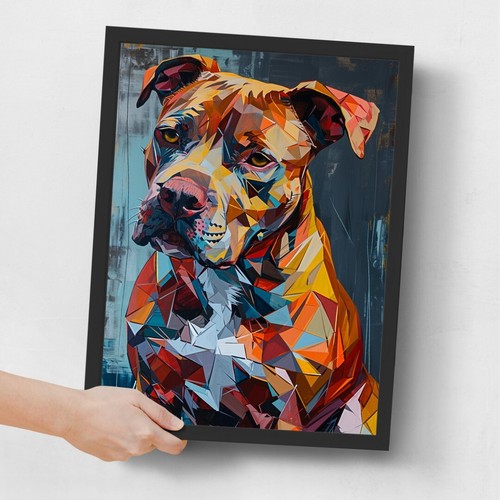 Staffy wall art - art, style