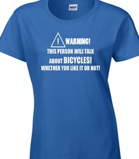 Cyclist Ladies T-Shirt Funny