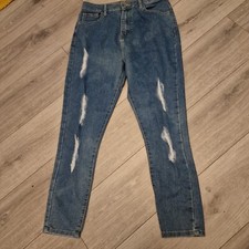 Ladies Boohoo Ripped Jeans Size 12