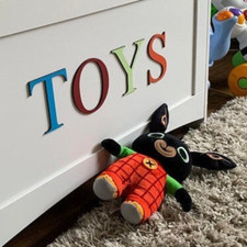 Personalised Painted Wooden Letters 10cm - Any colour - For toy box, wall, door