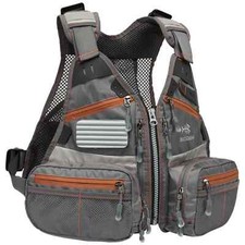 Fly Fishing Vest for Kids Youth Adjustable Multi-Pocket Gear Pack Mesh Outdoor