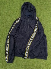 UCLA Mens WindBreaker Jacket L Blue Logo On Sleeves Vintage 