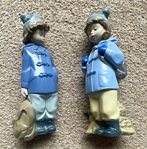 Nao porcelain figurine pair - figurine,