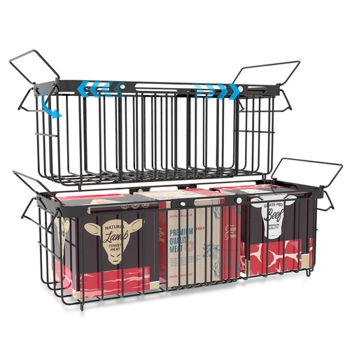 Freezer organizer bins pack - organizer,