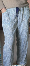 Victoria Secret,  Zara Home Style, Cotton Pyjama Pants WIth Pockets, Paisley, M