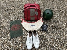 Vintage Brunswick Bowling Bag + Columbia 300 Ball Hispabowling Shoes Master Bits