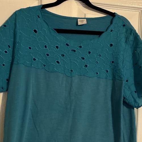 Cotton traders women blue - cotton,
