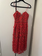 Self-Portrait Red Azalea Dress