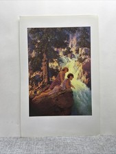 Vintage Art Print Waterfall