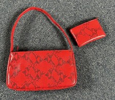 Debenhams Snake Print Red Hand