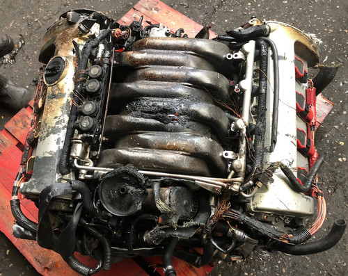 Fire damaged untested audi - audi, a8