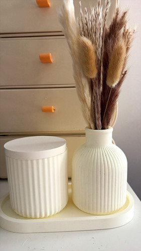 Handmade smallribbed ceramic - handmade,